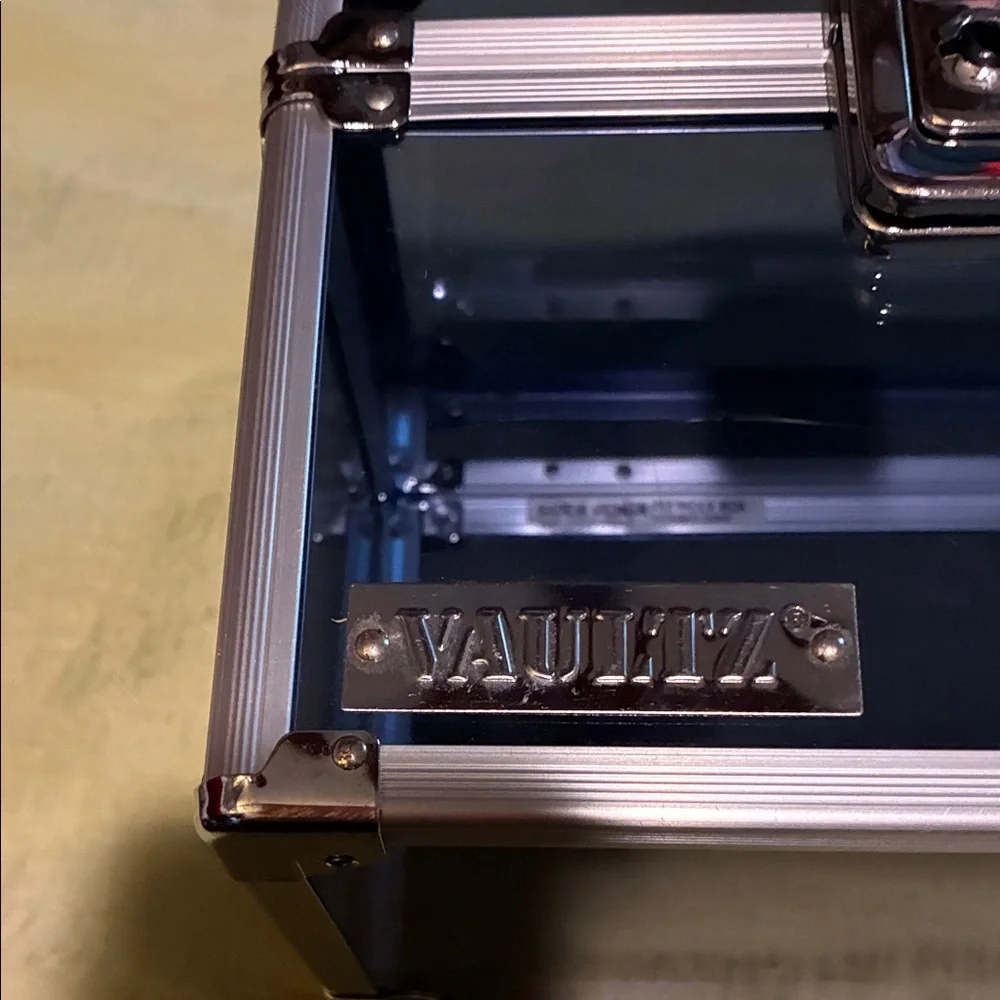 Vaultz Black and Silver Storage Box-no key